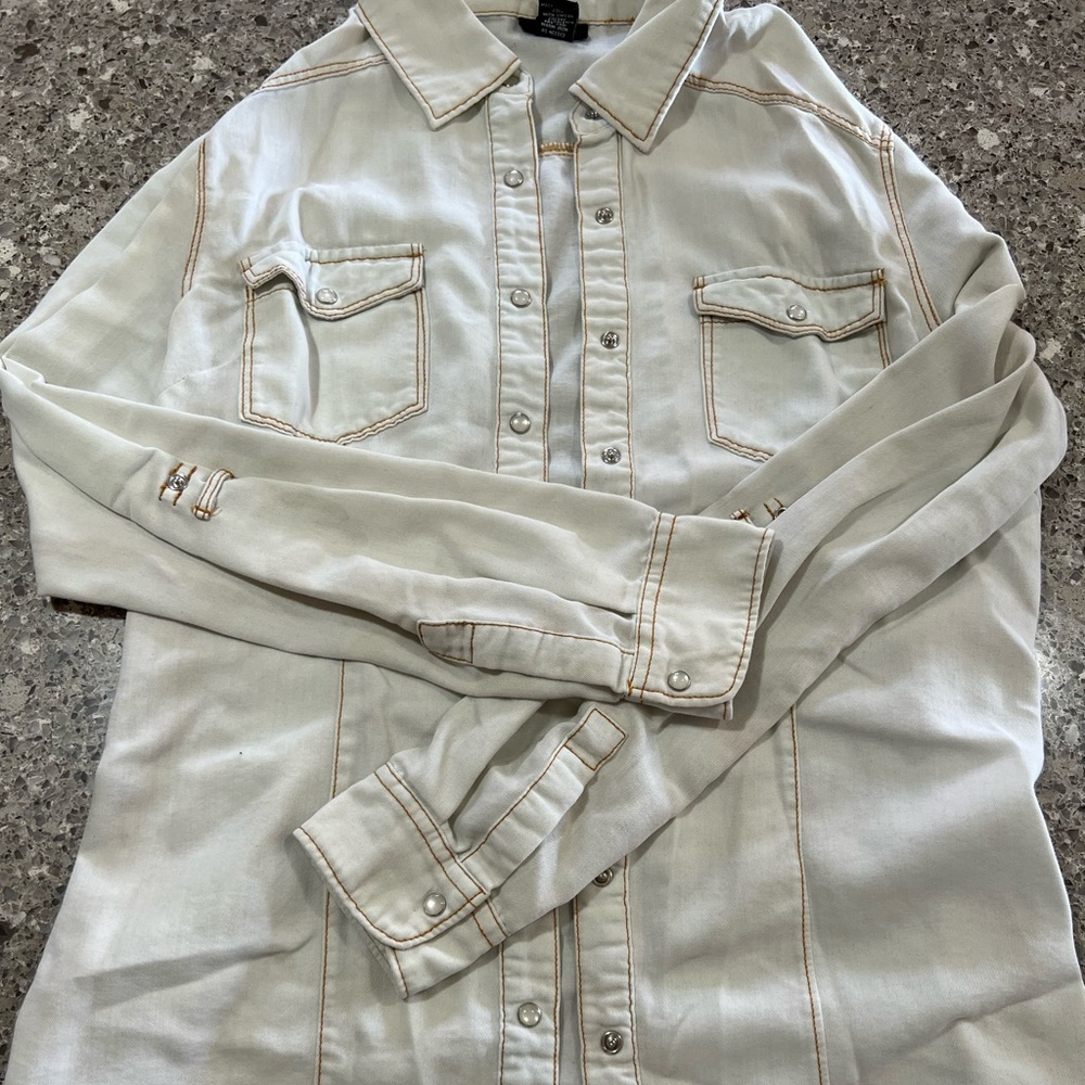 Jean button up